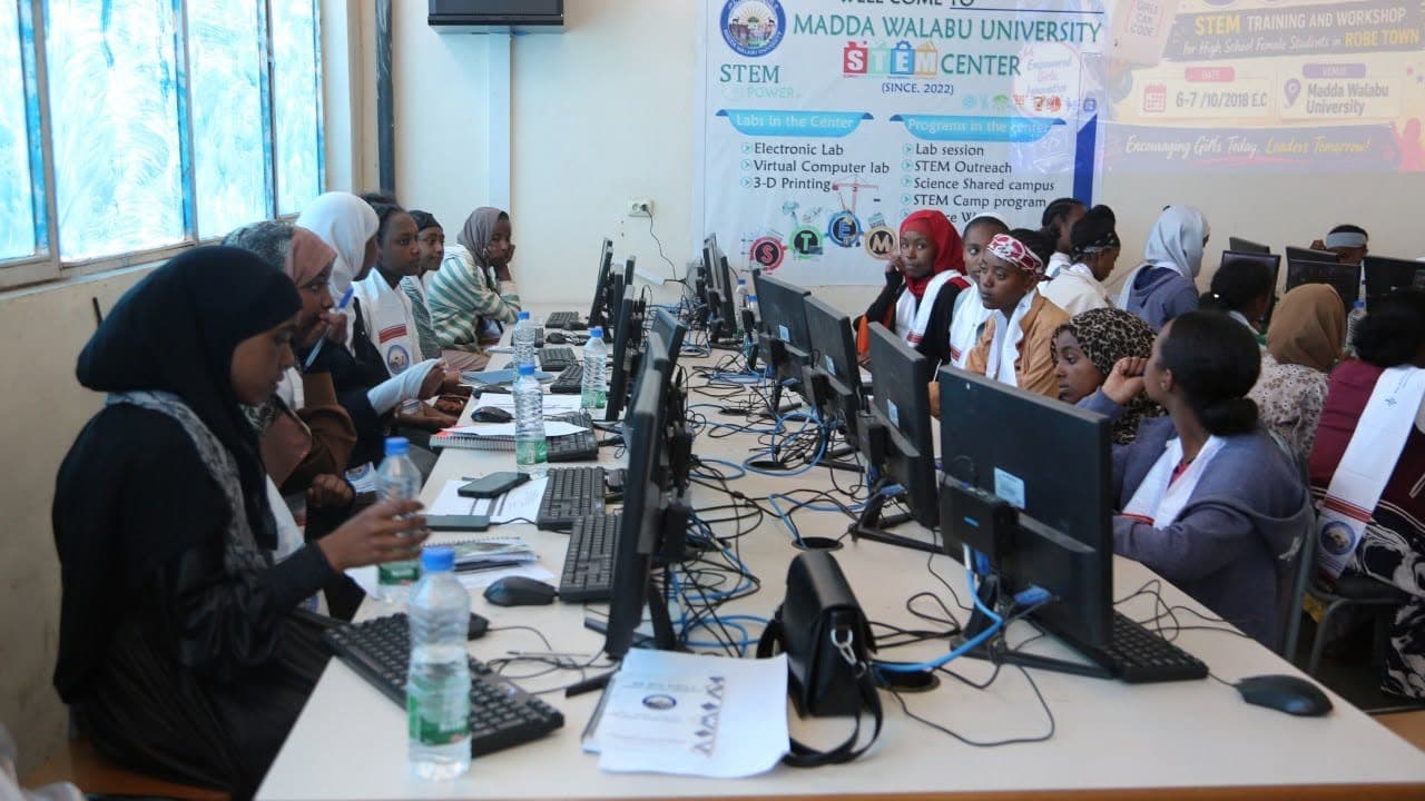 Madda Walabu University Delivers STEM Training for High School Female Students in Robe Town